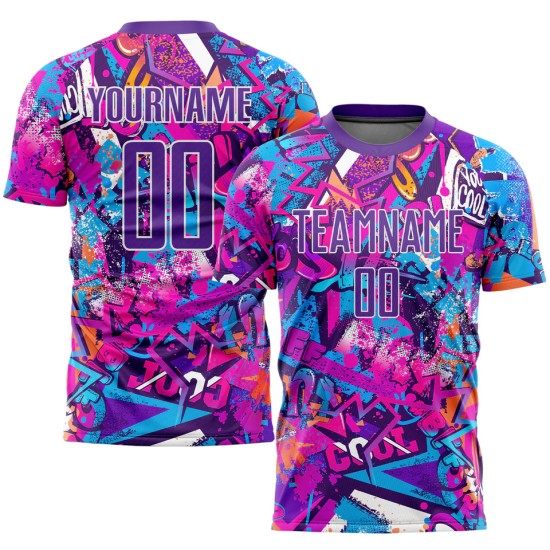 Adult custom football training wear – quick-dry short-sleeve, 100% polyester, stretchy & breathable, new design with digital print