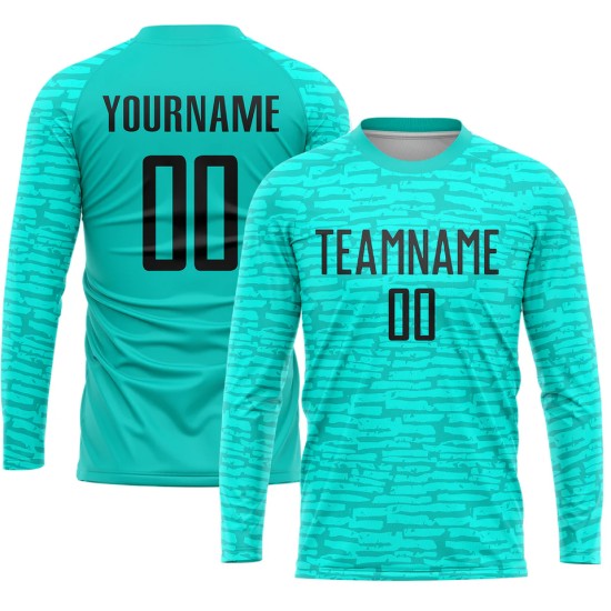 High-quality custom-name long-sleeve football kits in 100% polyester – breathable, factory-made, French style High-quality custom-name long-sleeve football kits in 100% polyester – breathable, factory-made, French style