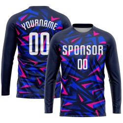 Latest unisex long-sleeve football jerseys – adult custom logo print, wholesale pricing
