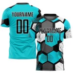 Adult custom football training wear – quick-dry short-sleeve, 100% polyester, stretchy & breathable, new design with digital print