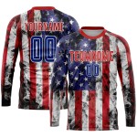 Wholesale custom-designed 100% polyester sublimation men’s long-sleeve football shirts Wholesale custom-designed 100% polyester sublimation men’s long-sleeve football shirts