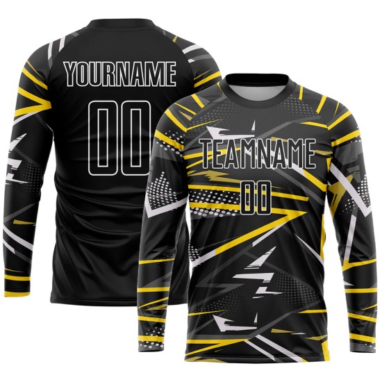 Wholesale custom-designed 100% polyester sublimation men’s long-sleeve football shirts Wholesale custom-designed 100% polyester sublimation men’s long-sleeve football shirts