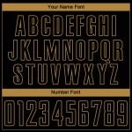 Custom Old Sublimation Uniform Black Gold-Red Black Jersey Soccer