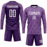 Uniform Sublimation Jersey Custom White Purple Soccer Uniform Sublimation Jersey Custom White Purple Soccer