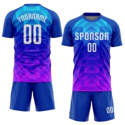White Custom Light Uniform Pink Royal Blue-Hot Sublimation Soccer Jersey White Custom Light Uniform Pink Royal Blue-Hot Sublimation Soccer Jersey