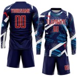 Uniform Jersey Custom Soccer Sublimation Navy Red-White Uniform Jersey Custom Soccer Sublimation Navy Red-White
