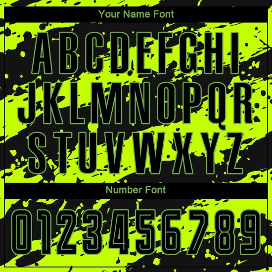 Green Neon Uniform Sublimation Jersey Custom Soccer Black